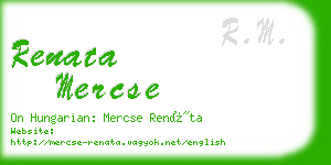 renata mercse business card